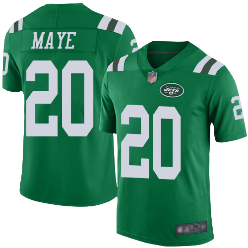 New York Jets Limited Green Youth Marcus Maye Jersey NFL Football #20 Rush Vapor Untouchable